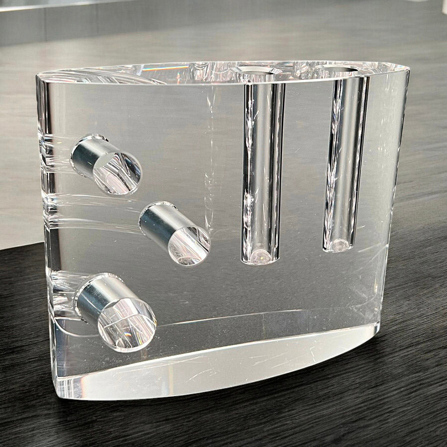 Crystal Block Vase