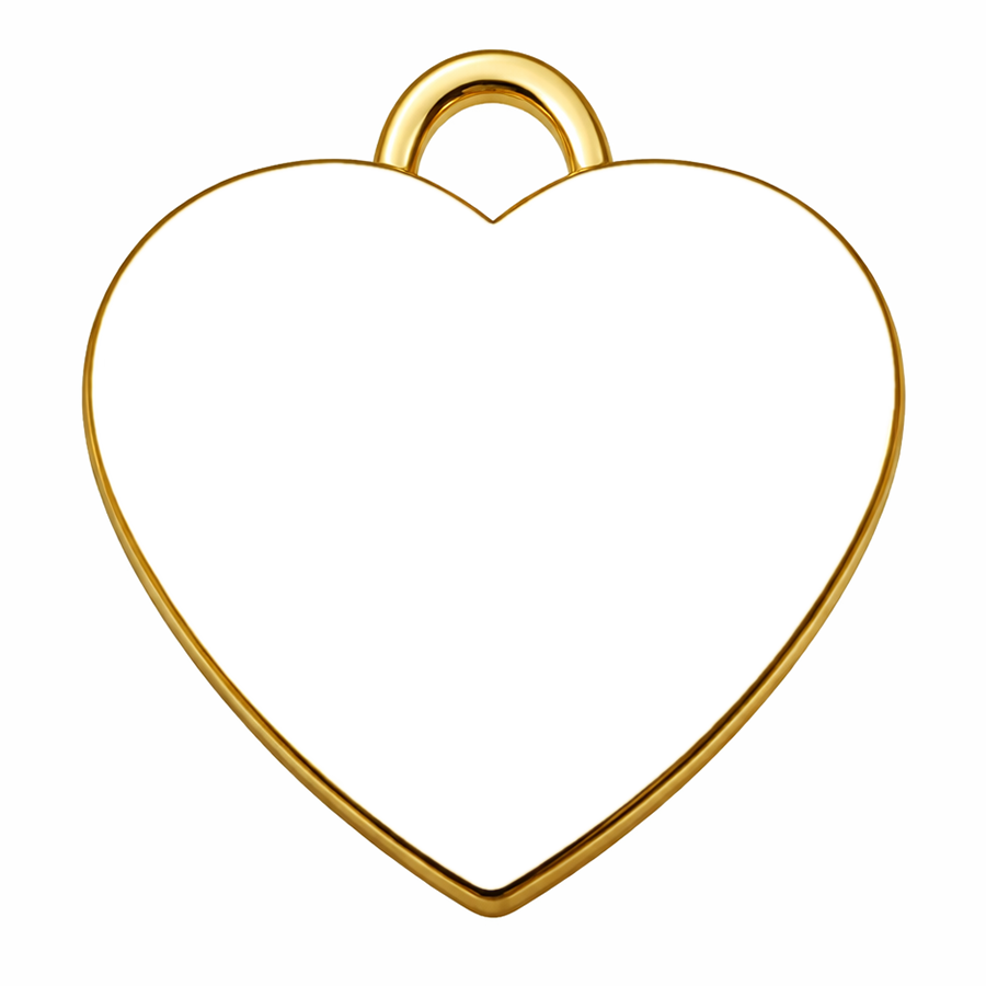 Cubic Heart Dog Tag