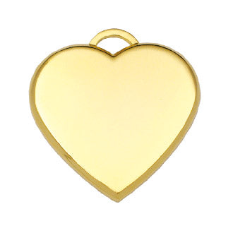 Beveled Heart Dog Tag