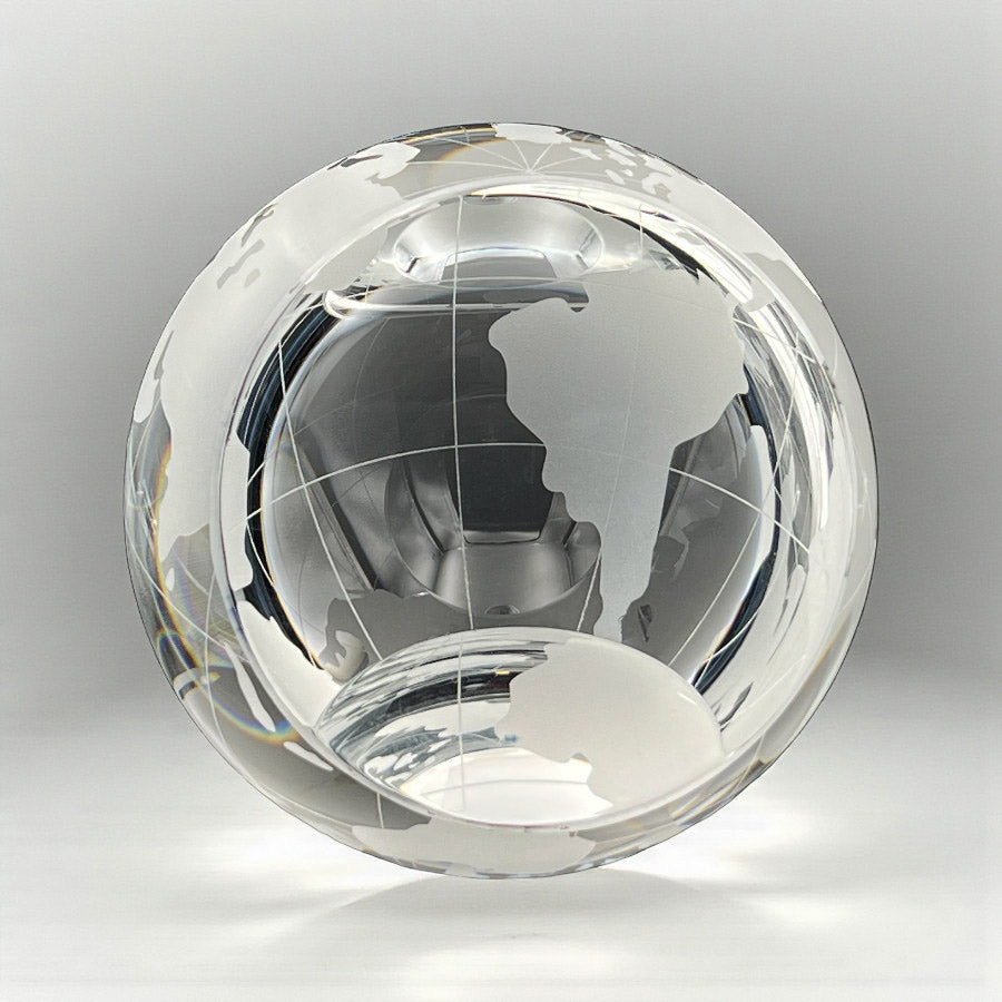 Crystal Globe Paperweight