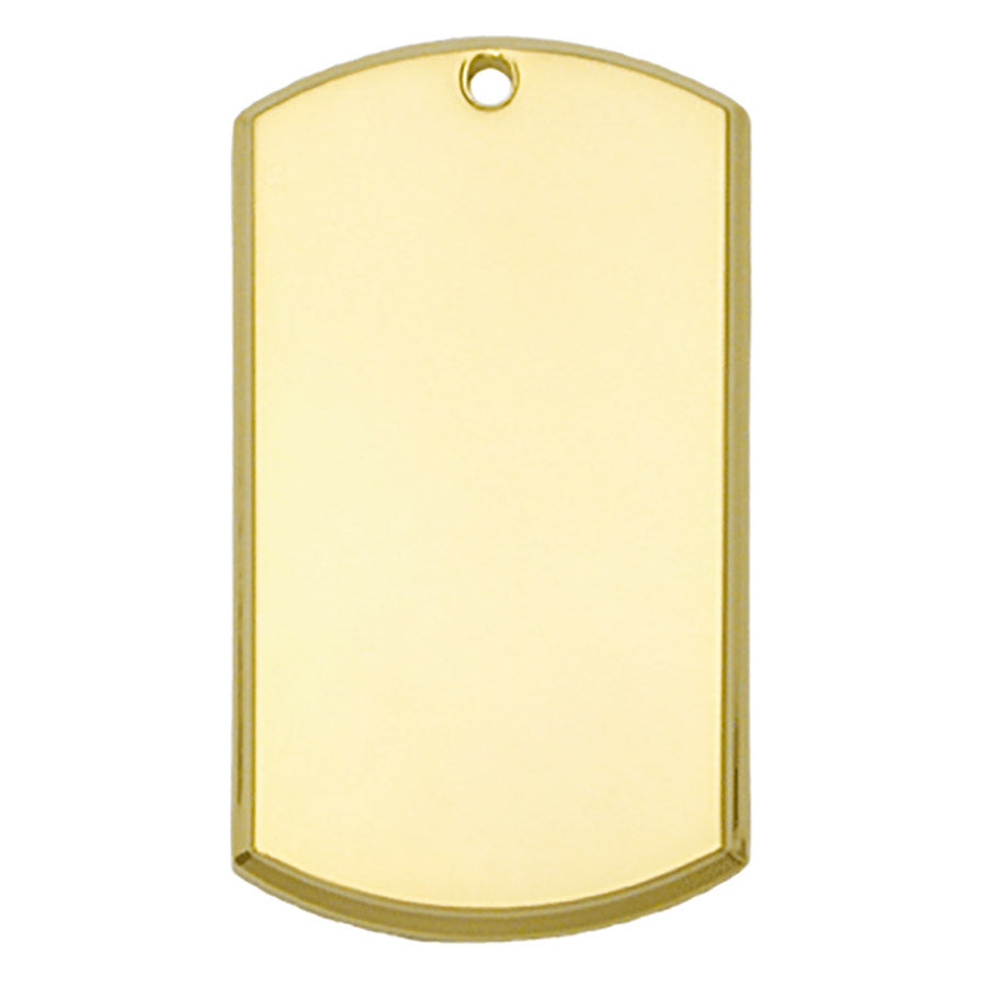 Beveled Rectangular Dog Tag