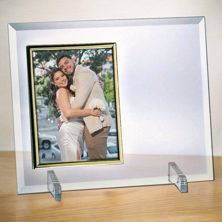 Glass Photo Frame with Stand