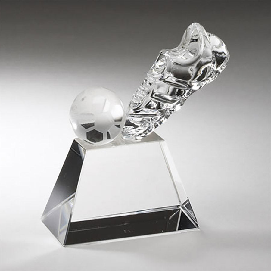 Crystal Soccer Trophy