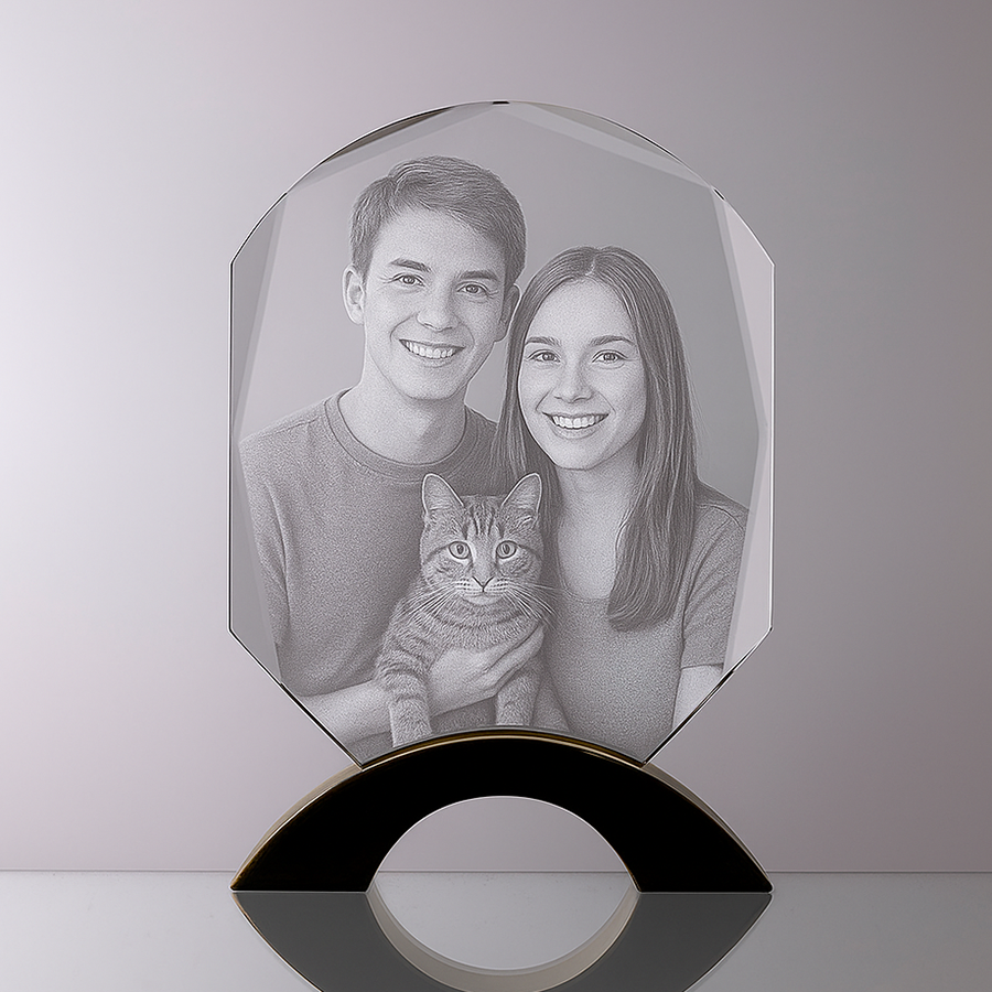 Jeweled Crystal w/Alloy Base