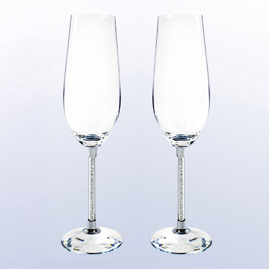 Glitter Champagne Flutes