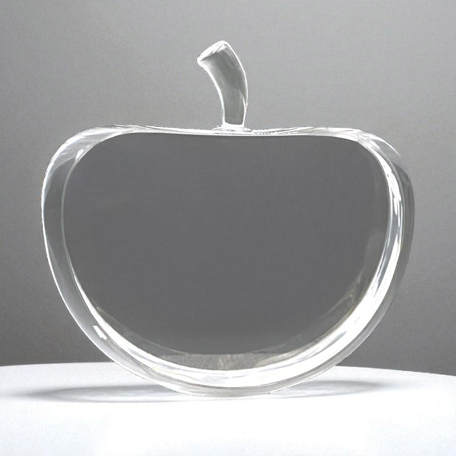 Crystal Apple w/2 Flat Sides