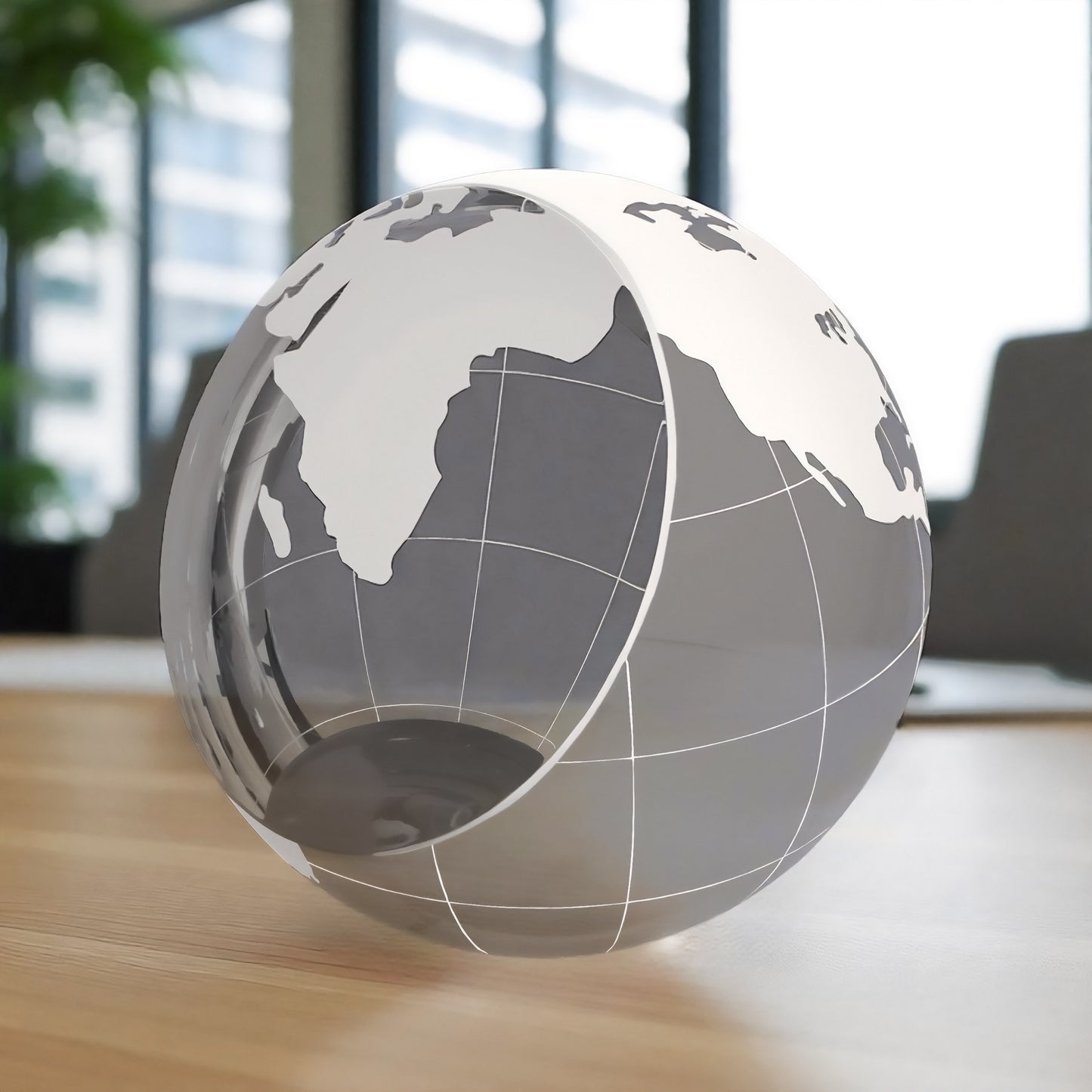 Crystal Globe Paperweight