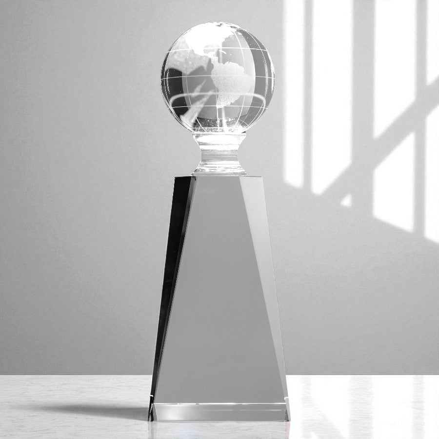Crystal Globe on Pedestal