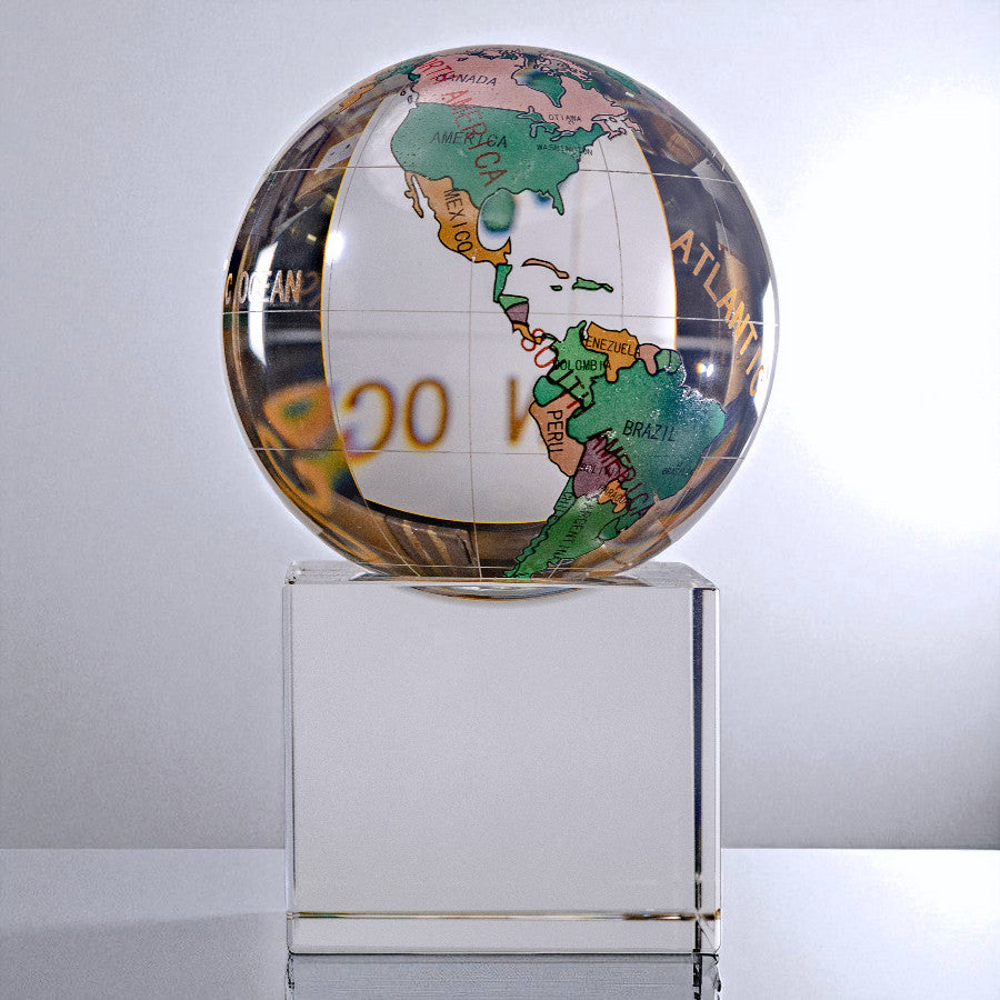 Color Crystal Globe on Base