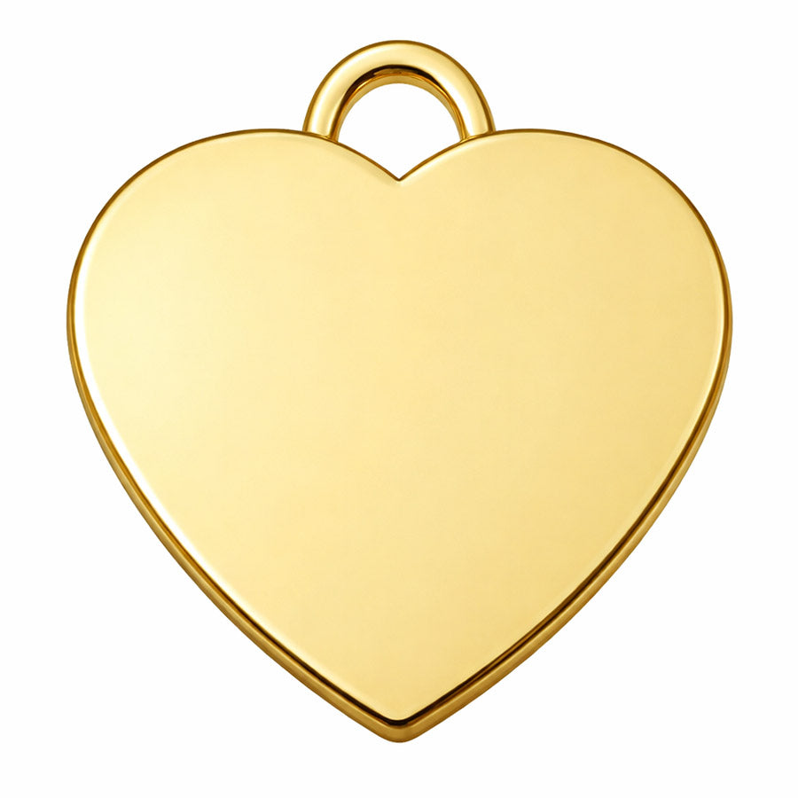 Cubic Heart Dog Tag