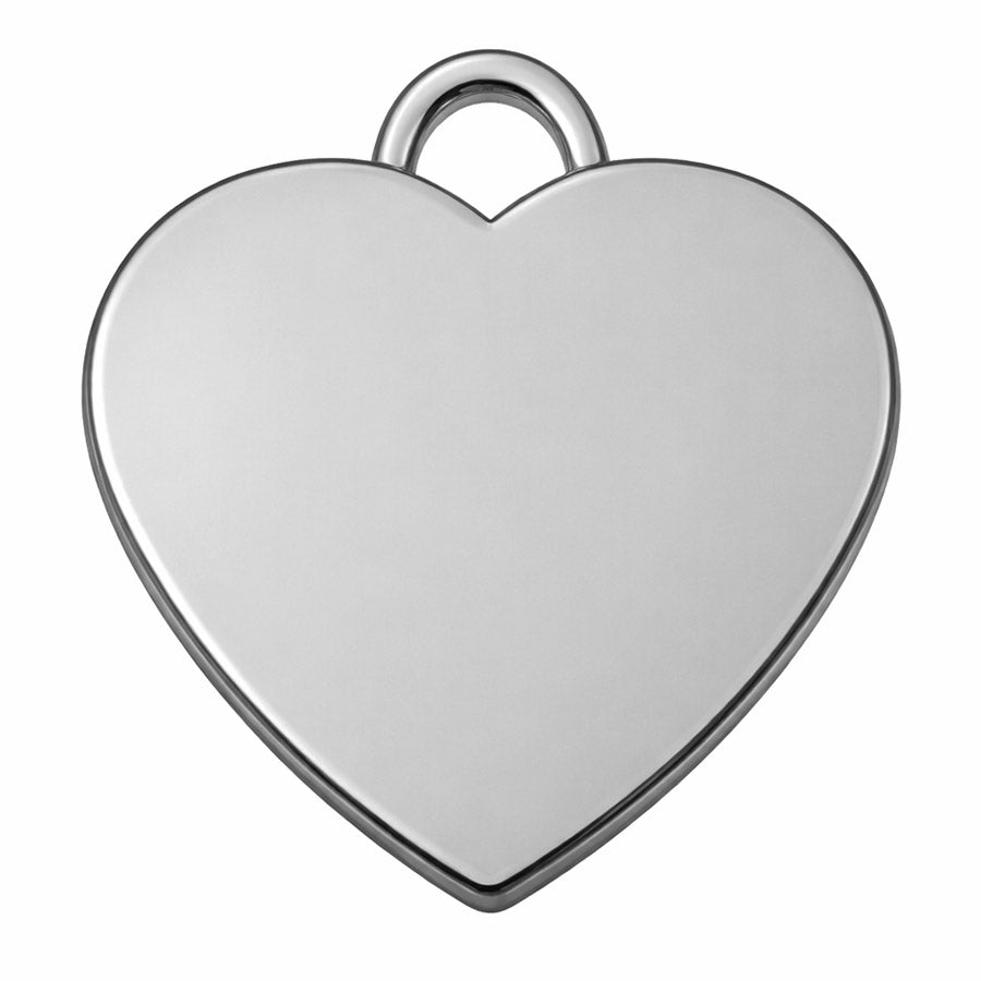 Cubic Heart Dog Tag