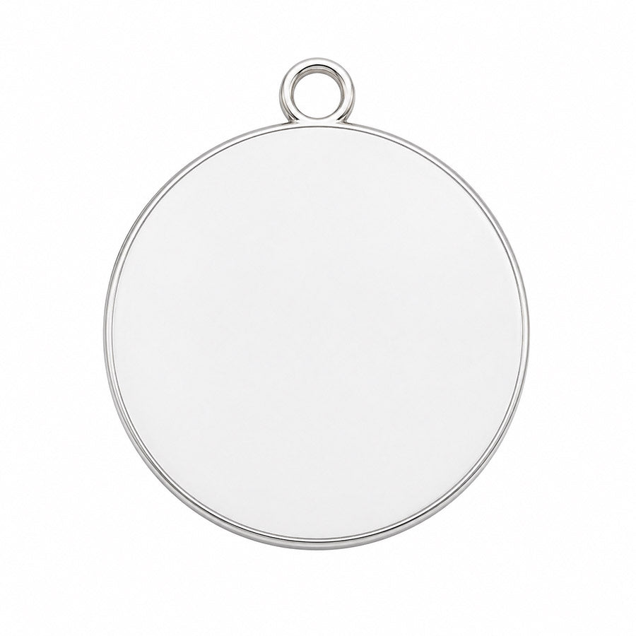 Round Beveled Dog Tag