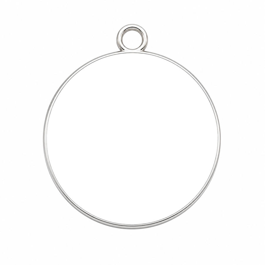 Round Beveled Dog Tag