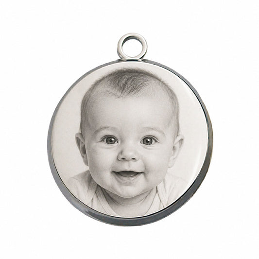 Round Beveled Dog Tag