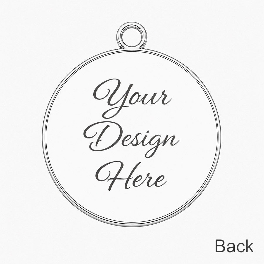 Round Beveled Dog Tag