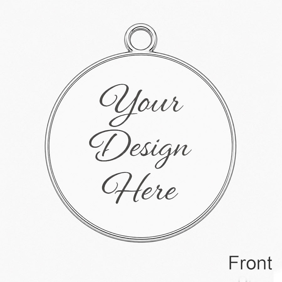 Round Beveled Dog Tag