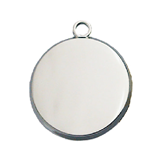 Round Beveled Dog Tag