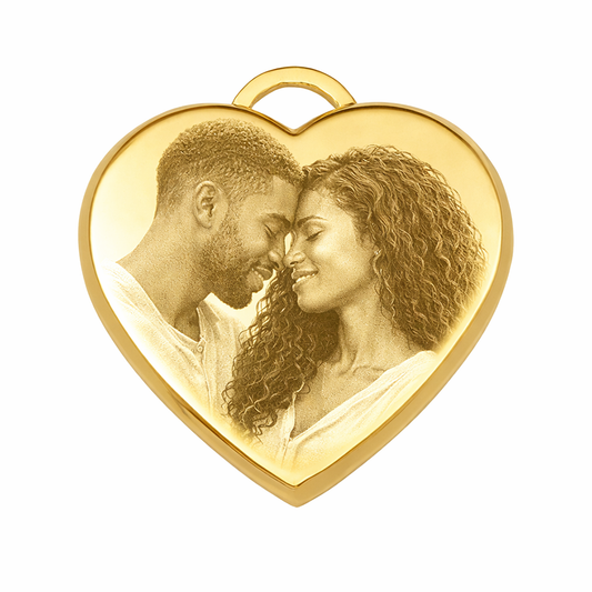 Gold heart-shaped pendant -- lxi-context:for-her