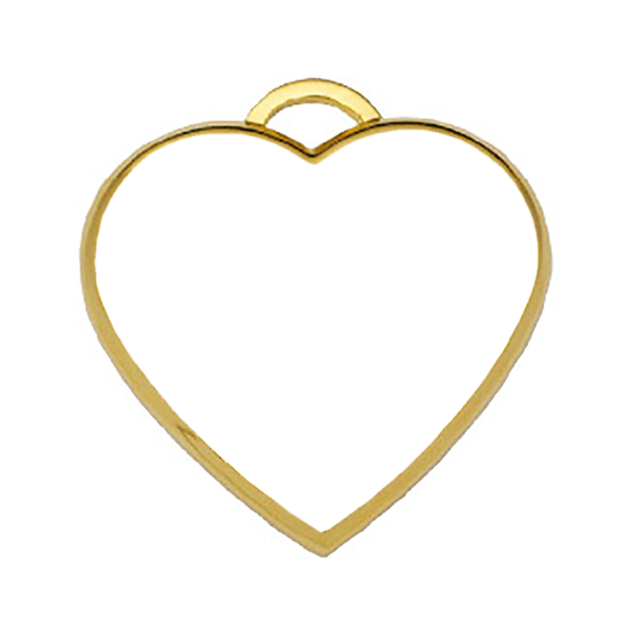 Beveled Heart Dog Tag