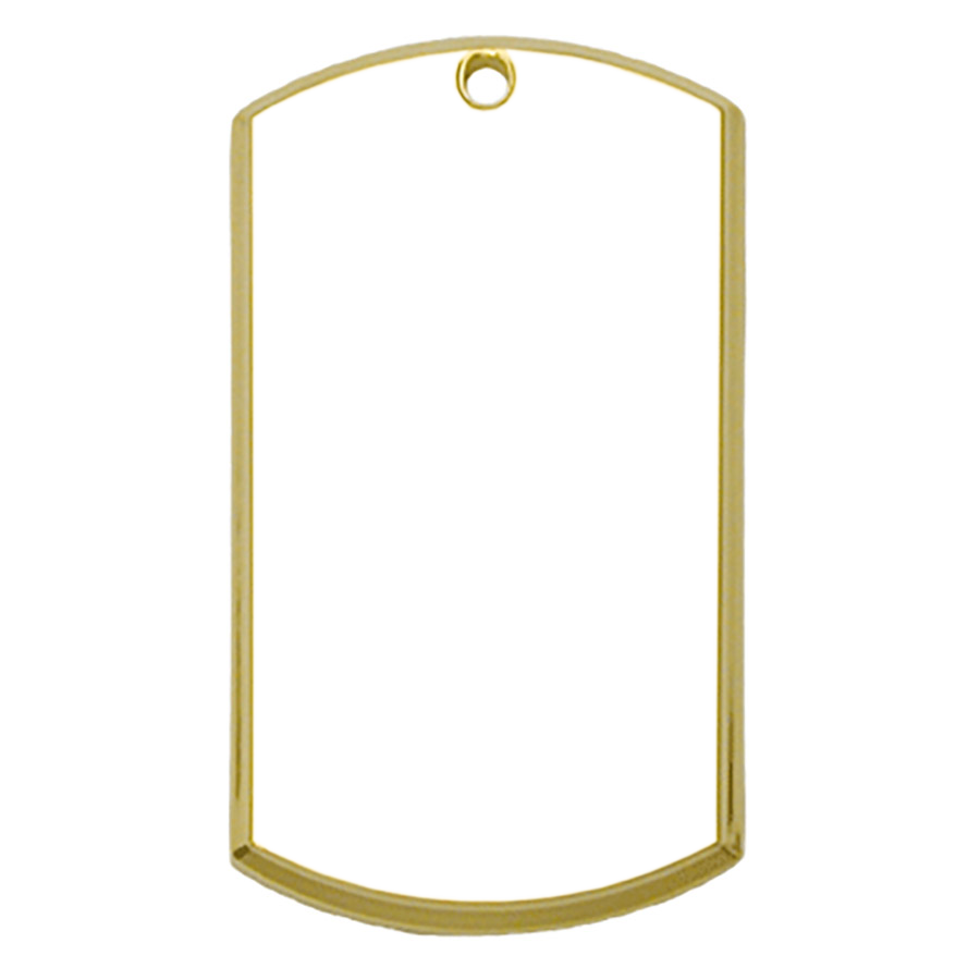 Beveled Rectangular Dog Tag
