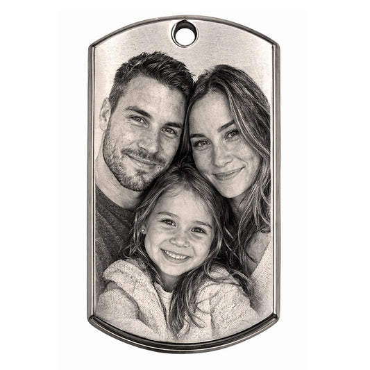 Beveled Rectangular Dog Tag