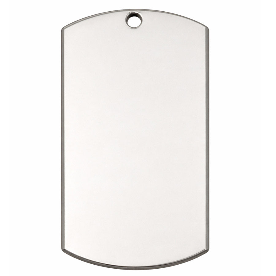 Beveled Rectangular Dog Tag