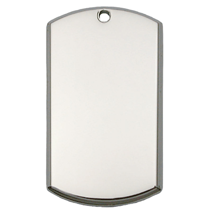 Beveled Rectangular Dog Tag