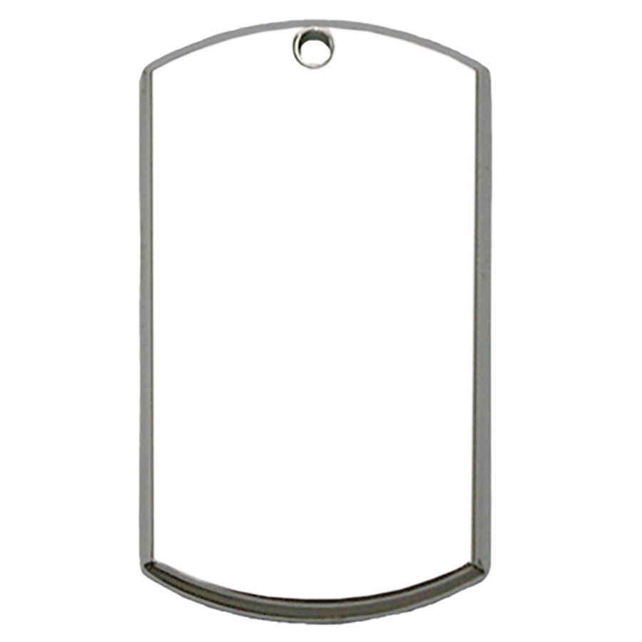 Beveled Rectangular Dog Tag