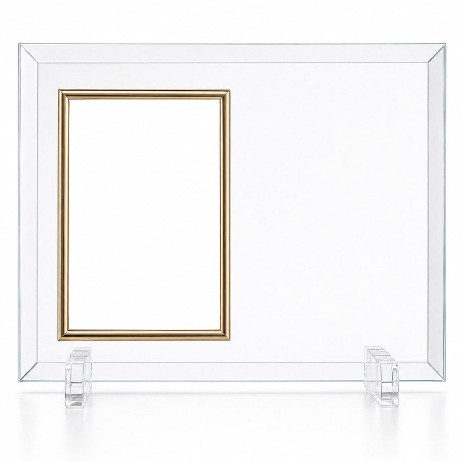 Glass Photo Frame with Stand