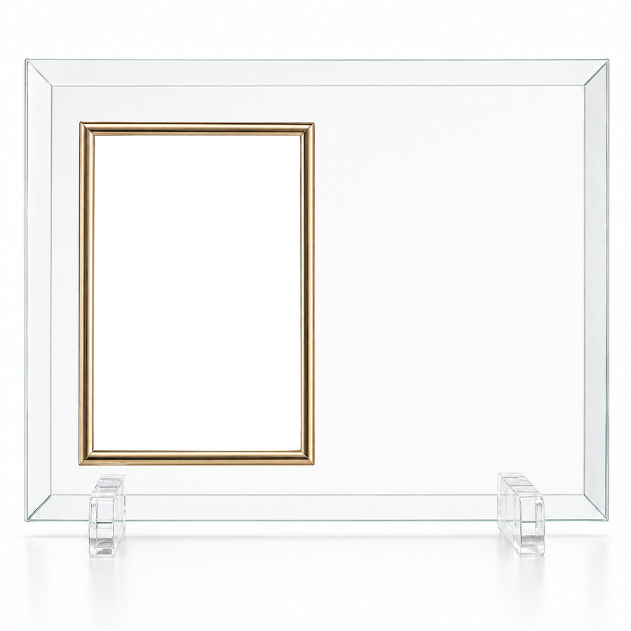 Glass Photo Frame with Stand