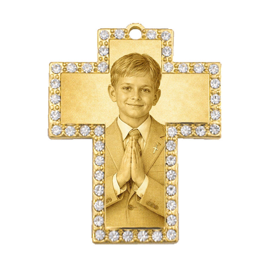 Cubic Cross Dog Tag