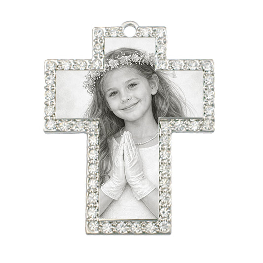 Cubic Cross Dog Tag