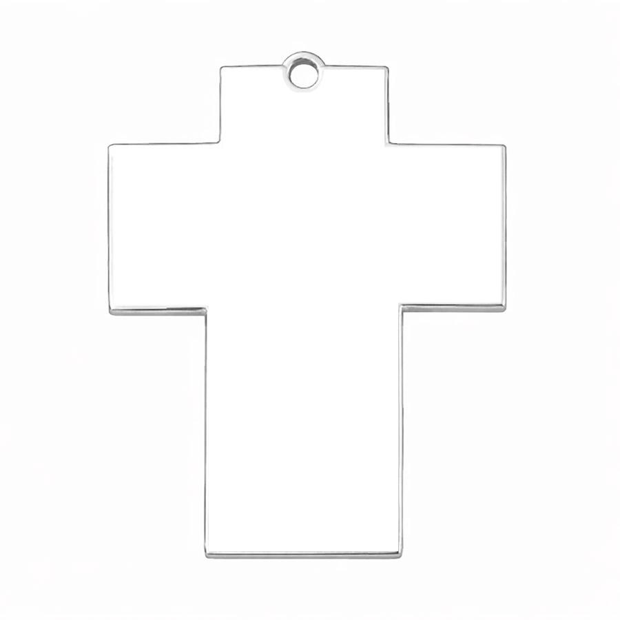 Cubic Cross Dog Tag