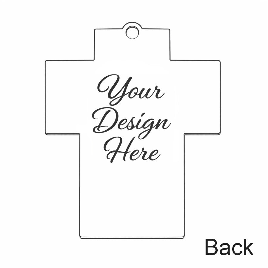 Cubic Cross Dog Tag