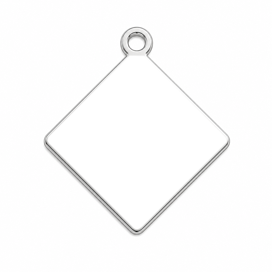 Diamond Shaped Dog Tag