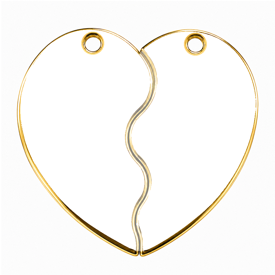 Puzzle Heart Dog Tag