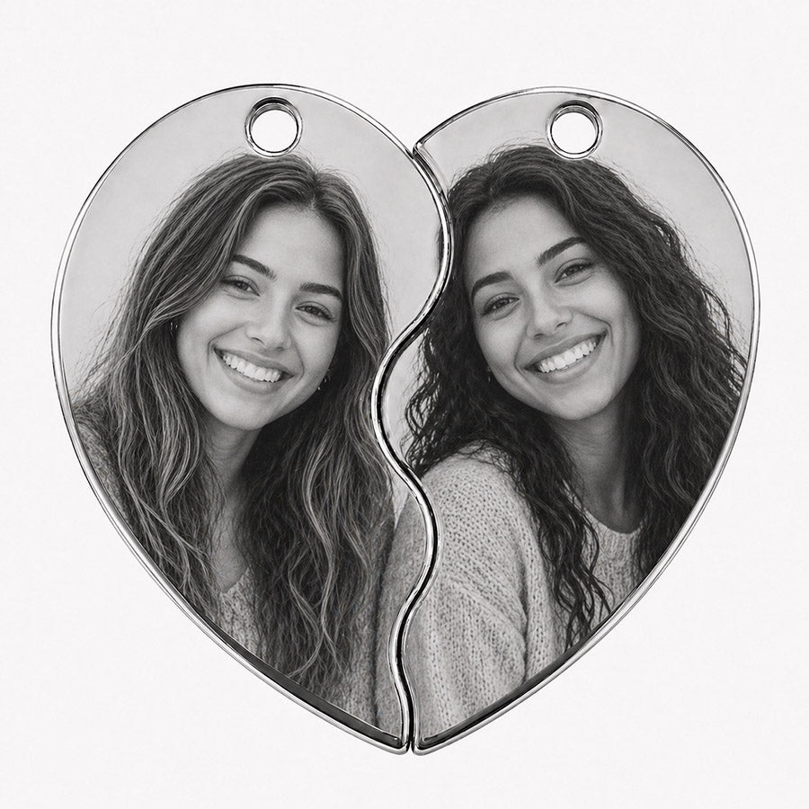 Puzzle Heart Dog Tag