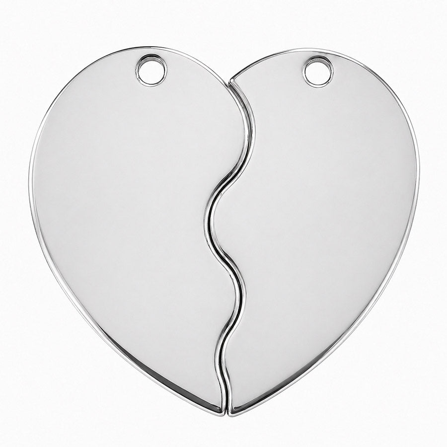 Puzzle Heart Dog Tag