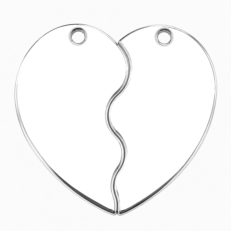 Puzzle Heart Dog Tag