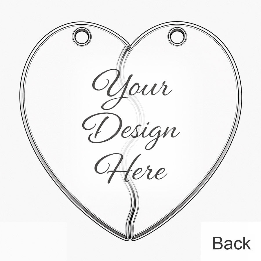 Puzzle Heart Dog Tag