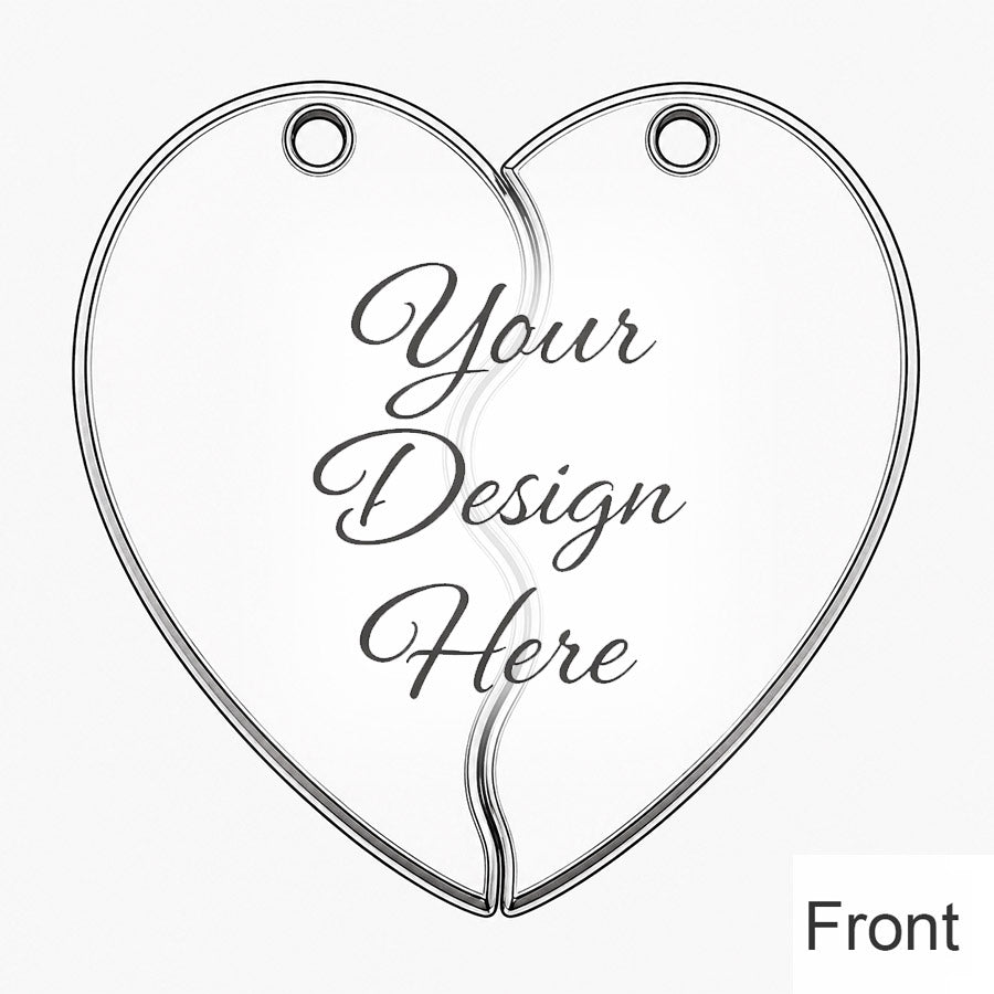 Puzzle Heart Dog Tag