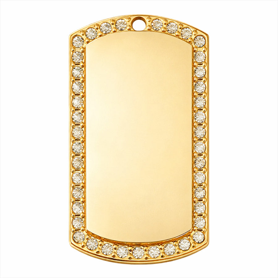 Cubic Rectangular Dog Tag