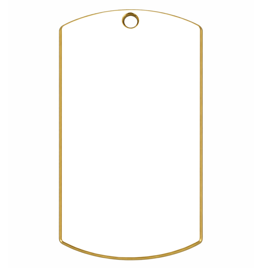 Cubic Rectangular Dog Tag