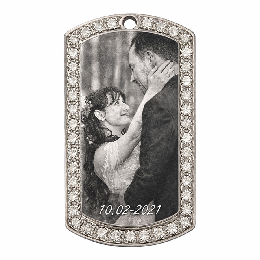 Cubic Rectangular Dog Tag