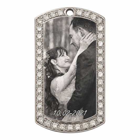 Cubic Rectangular Dog Tag