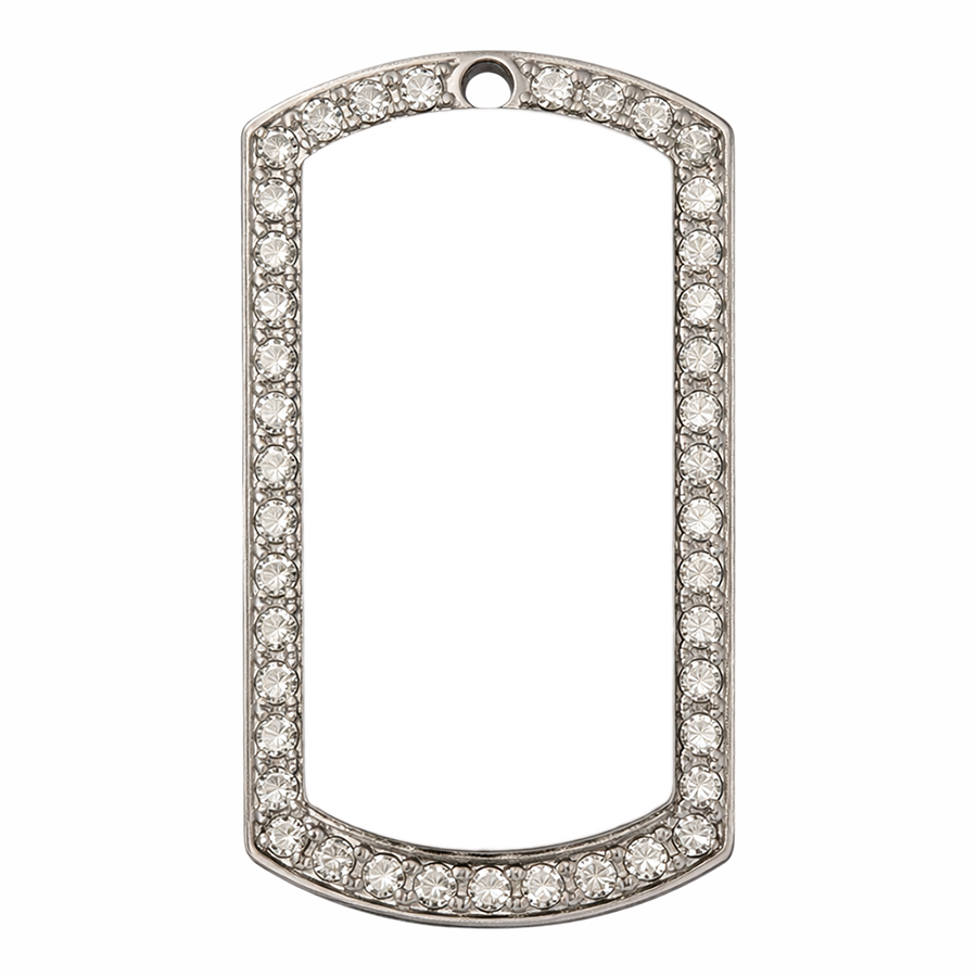 Cubic Rectangular Dog Tag