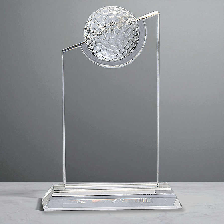 Golf Award on Crystal Base