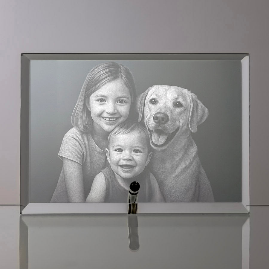 Jade Glass Plaque