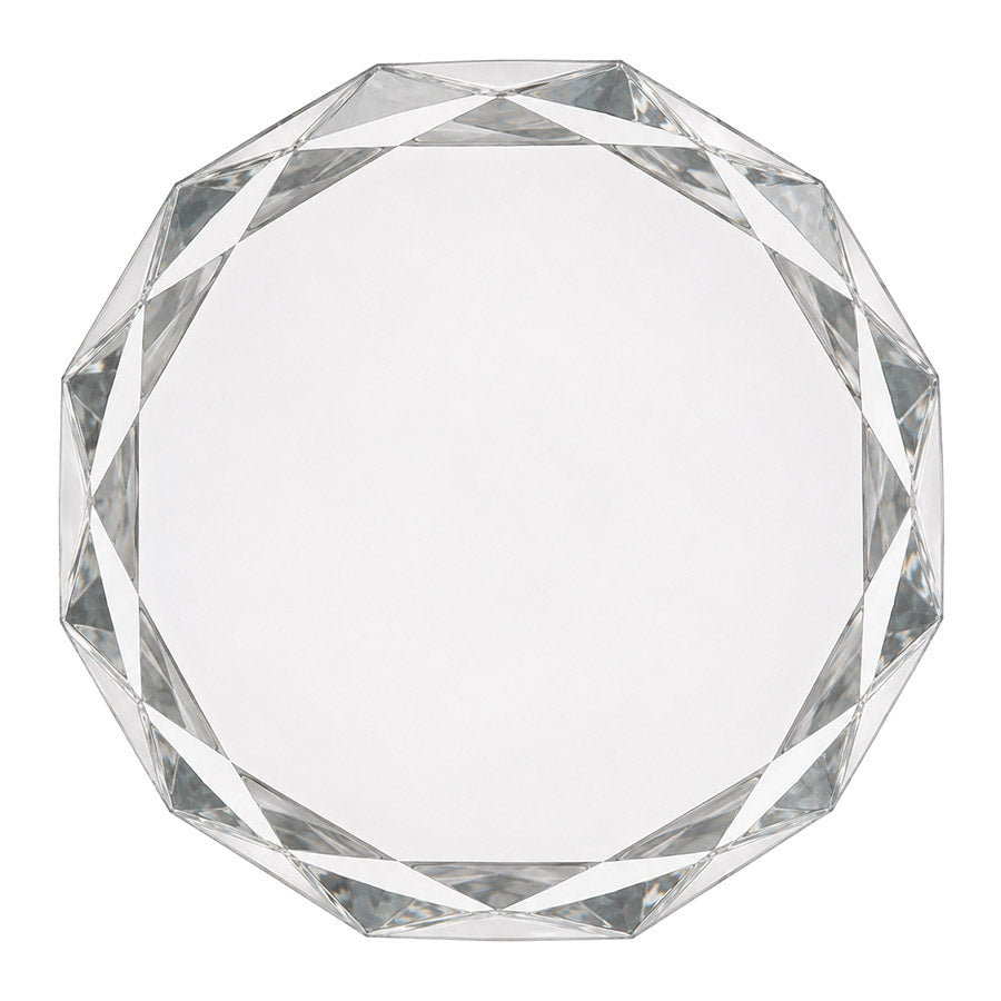 Gem Cut Round Crystal Paperweight