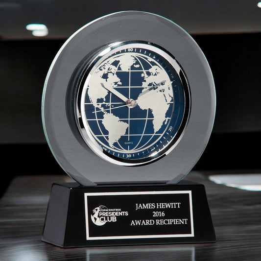 World Globe Quartz Clock